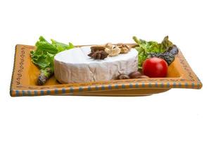 Fresh soft brie cheese photo