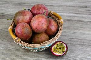 Fresh tropical fruit - Maracuja photo