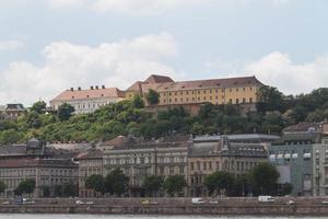 typical buildings 19th-century in Buda Castle district of Budapest photo