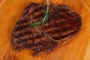 Ribeye steak with rosemary photo