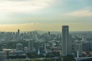 View of Singapore city skyline photo