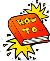 cartoon how to book vector