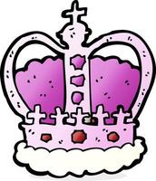 cartoon royal crown vector