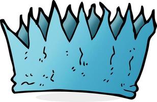 cartoon paper crown vector