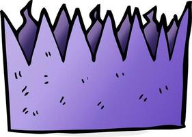 cartoon paper crown vector