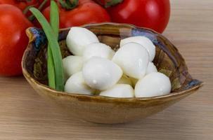 Mozzarella cheese balls photo