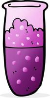 cartoon test tube vector