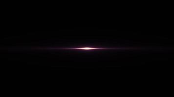 Loop center pink purple optical lens flare black background video