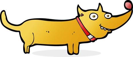 cartoon happy dog vector