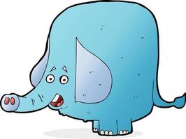 cartoon funny elephant vector