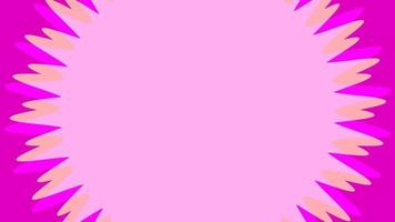 animação de mensagem de bate-papo chama girar no fundo de tom rosa magenta video