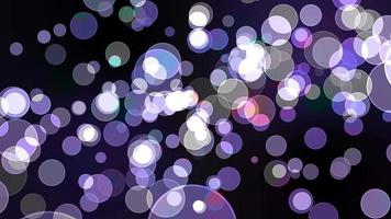llght paarse toon bubbel goddelijke dimensie bokeh vervagen abstract donkere schermachtergrond video