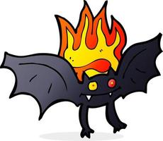 cartoon vampire bat vector