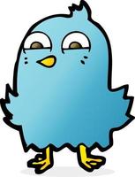 funny cartoon bird vector