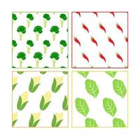 Vegetable Pattern Colection vector