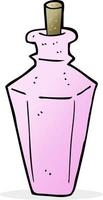 botella de fragancia de perfume de dibujos animados vector