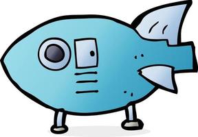cartoon space rocket vector