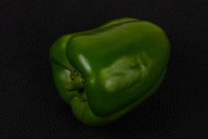 Ripe green bell pepper photo