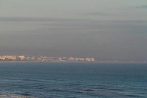 Scene at mediterranean beach resort in Tunisia. photo