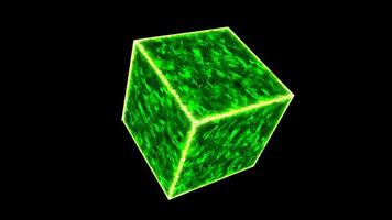 Powerful eternal flame green energy cube fire mystery core energy surface video