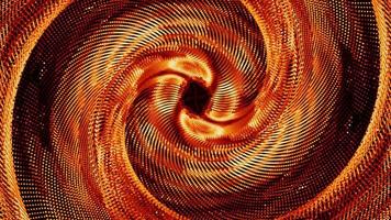 particules de lave abstraites boule rouge orange flamme tonalité tournoyer lentement fond video