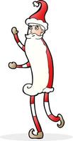 cartoon skinny santa vector