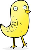 funny cartoon bird vector