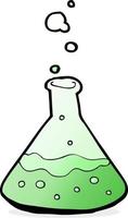 cartoon science chemicals vector