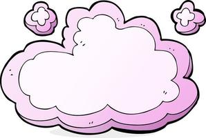 nube decorativa de dibujos animados vector