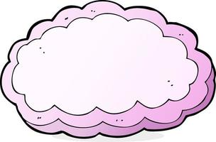 nube decorativa de dibujos animados vector