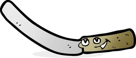 cartoon kitchen knife vector