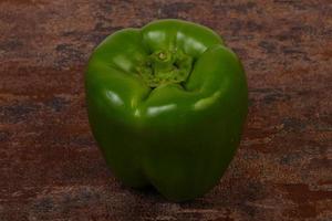 Ripe green bell pepper photo