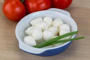 Mozzarella cheese balls photo