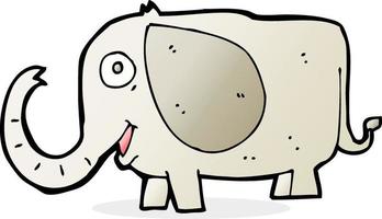 cartoon baby elephant vector