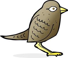 pájaro de jardín de dibujos animados vector
