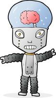 futuro robot de dibujos animados vector