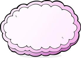 nube decorativa de dibujos animados vector