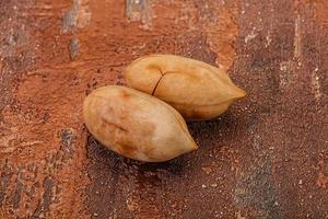 Tasty pecan nut heap isolated photo