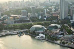 View of Singapore city skyline photo