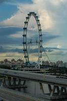 View of Singapore city skyline photo