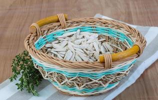 White sunflower seeds photo