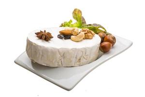 Fresh soft brie cheese photo