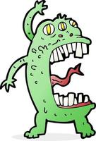 cartoon crazy monster vector