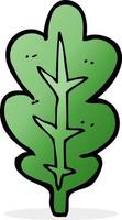 cartoon leaf symbol vector