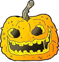 cartoon spooky pumpkin vector