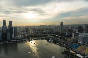 View of Singapore city skyline photo