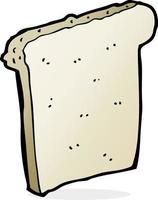 cartoon slice of bread vector