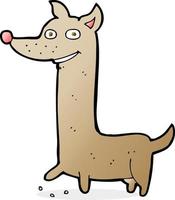 funny cartoon dog vector