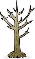 cartoon naked tree vector