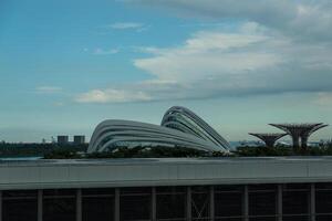 View of Singapore city skyline photo